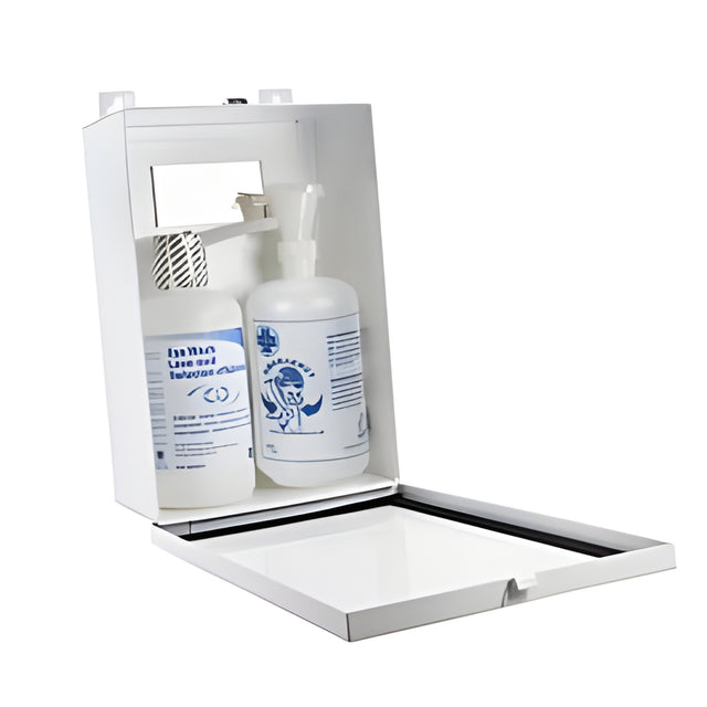 Metal Eyewash Station Cabinet with Gasket, Dual- 1 Ea