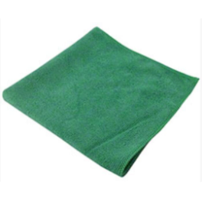 Micro Fibre Cloth, 260gsm, 14 x 14, Green- 10 / Bag