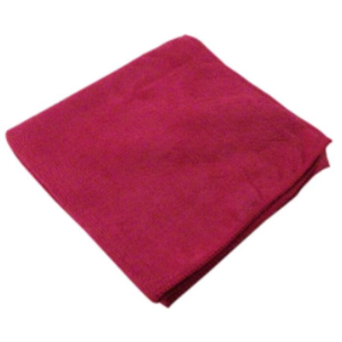Micro Fibre Cloth, 260gsm, 14 x 14, Red- 10 / Bag