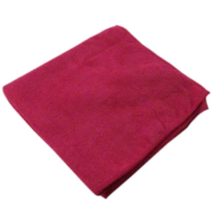 Micro Fibre Cloth, 260gsm, 16 x 16, Red- 10 / Bag