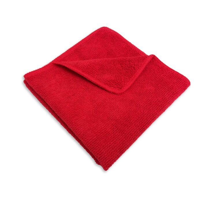 Micro Fibre Cloth, 300gsm, 16 x 16, Red- 12 / Bag