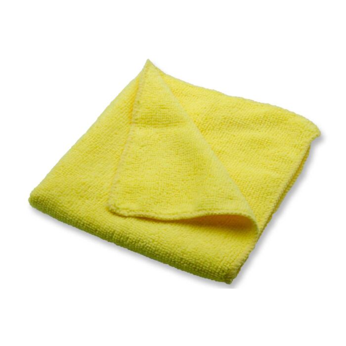 Micro Fibre Cloth, 300gsm, 16 x 16, Yellow- 12 / Bag