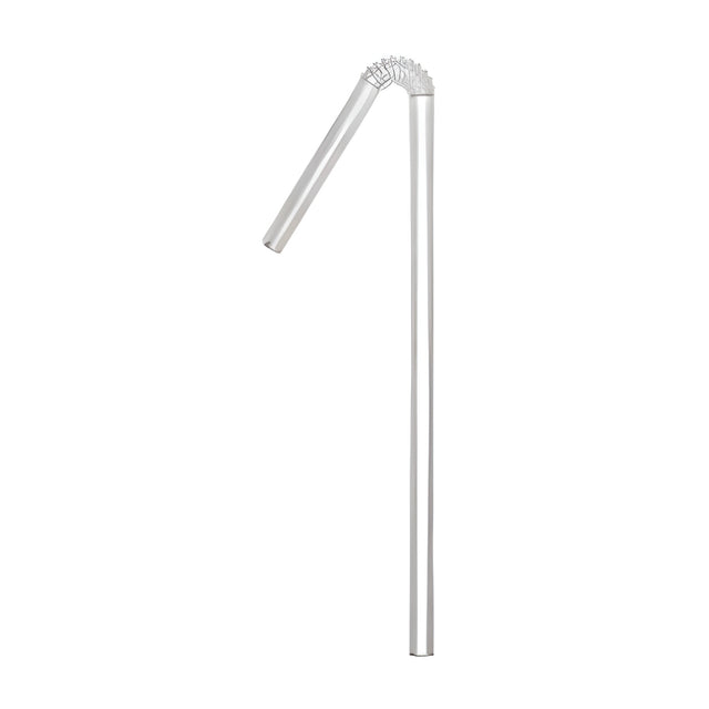 Milkshake Straws, Flexible, White 8"- 200 x 9 Boxes