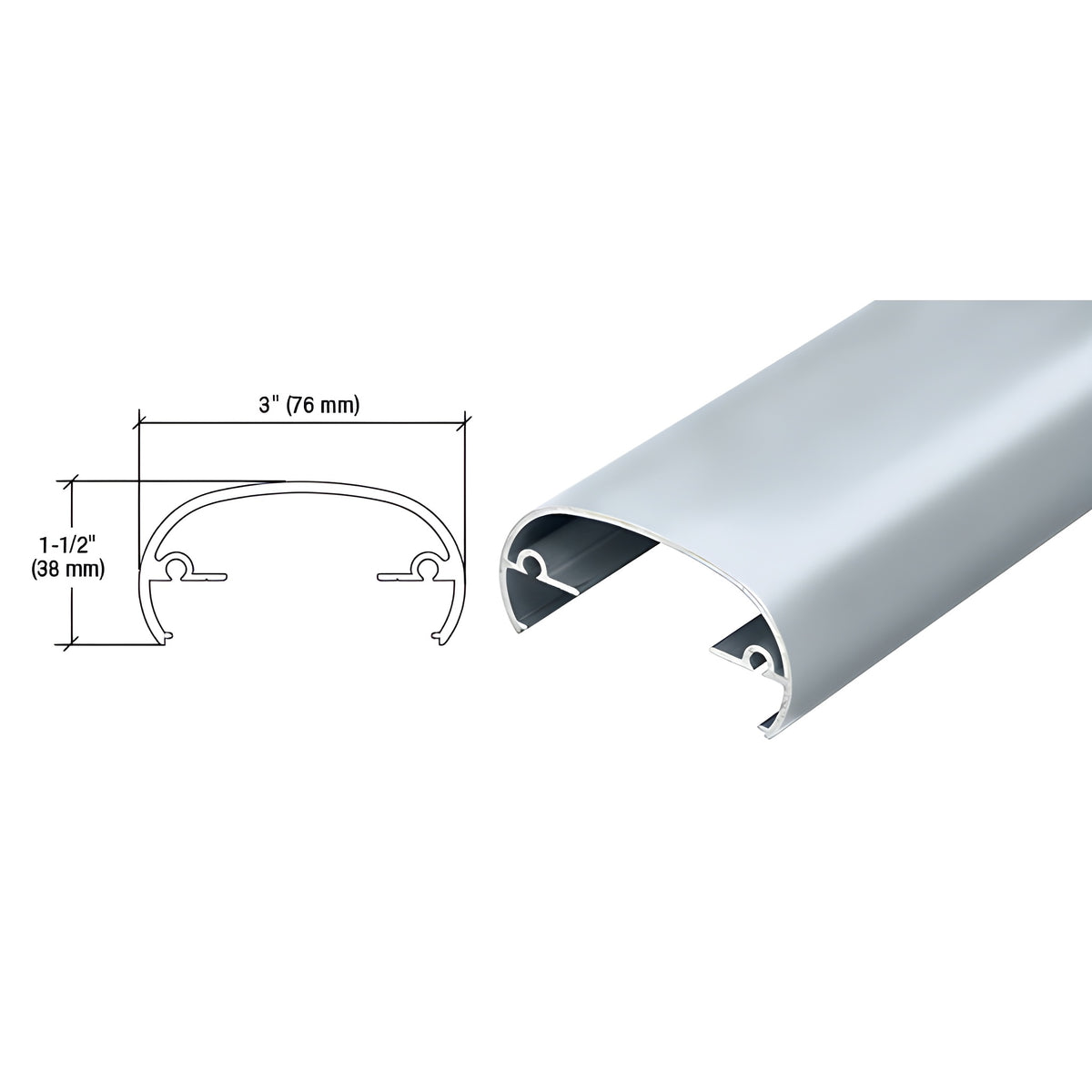 Mill 320X Series 241" Long Top Rail