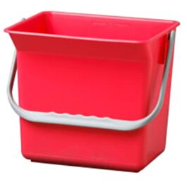 Mini-Pour Pail, Red, 6L- 1 Each