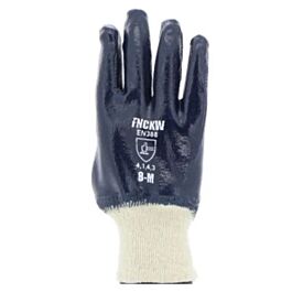 Nitrile Fully Coated Gloves, Knitwrist, Sz 10 (X-Large)- 12 Pairs / Bag