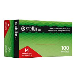 Nitrile Gloves, Green, Medium -100/ Box