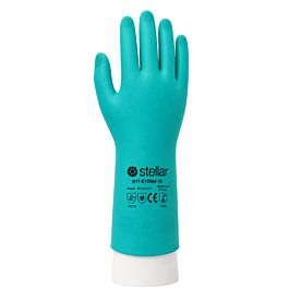 Nitrile Gloves, Lined,15 mil, Sz 11 (2XL)- 12 Pr / Bg