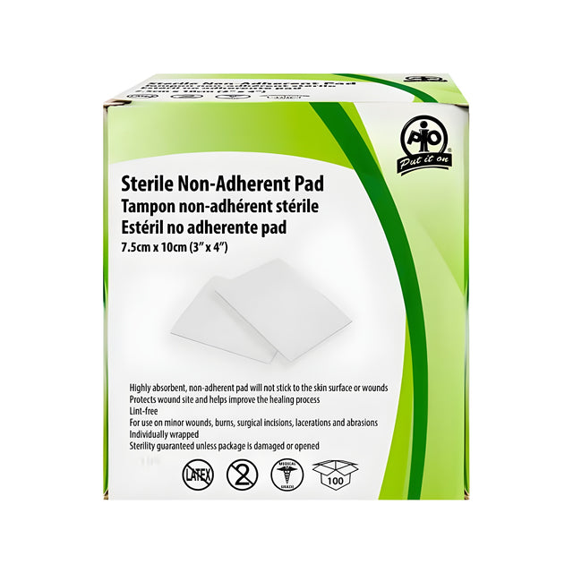 Non-Adherent Pads, 7.5 cm x 10 cm – 100/Box
