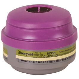 North N Series Respirator Cartridges, Mercury Vapour / P100- 1 Pair