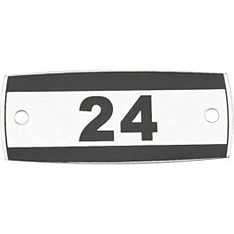 Number Plates for Kleton Lockers (#26 to #50)- 1 Set