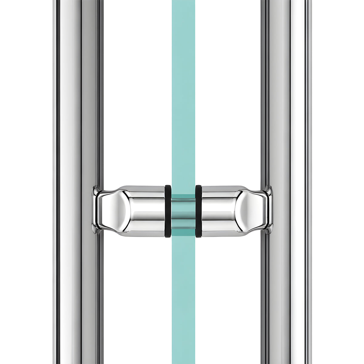 CRL Polished Stainless Offset Mount Mid-Post for Ladder Pulls
