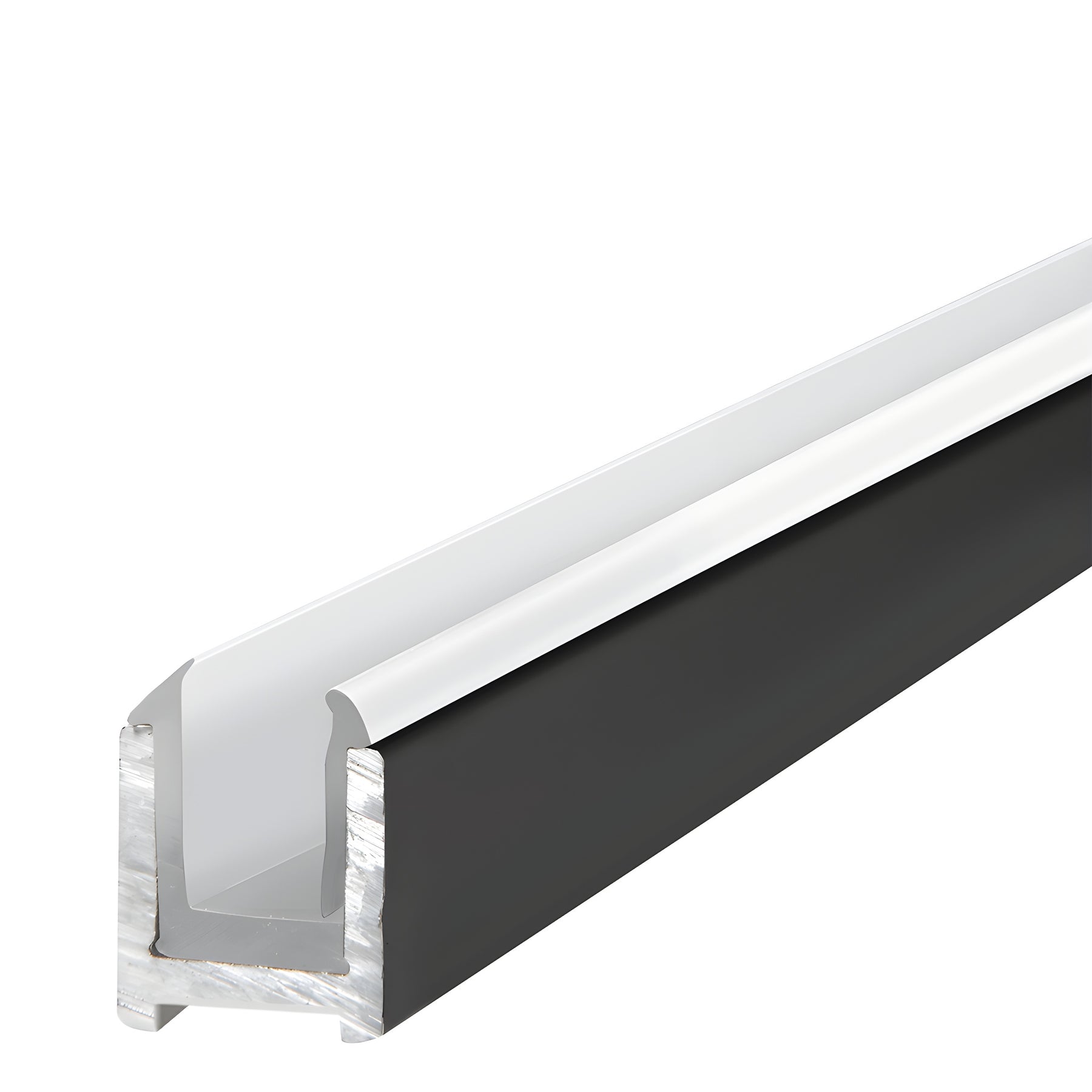 CRL Oil Rubbed Bronze Dry Glaze U-Channel With Vinyl