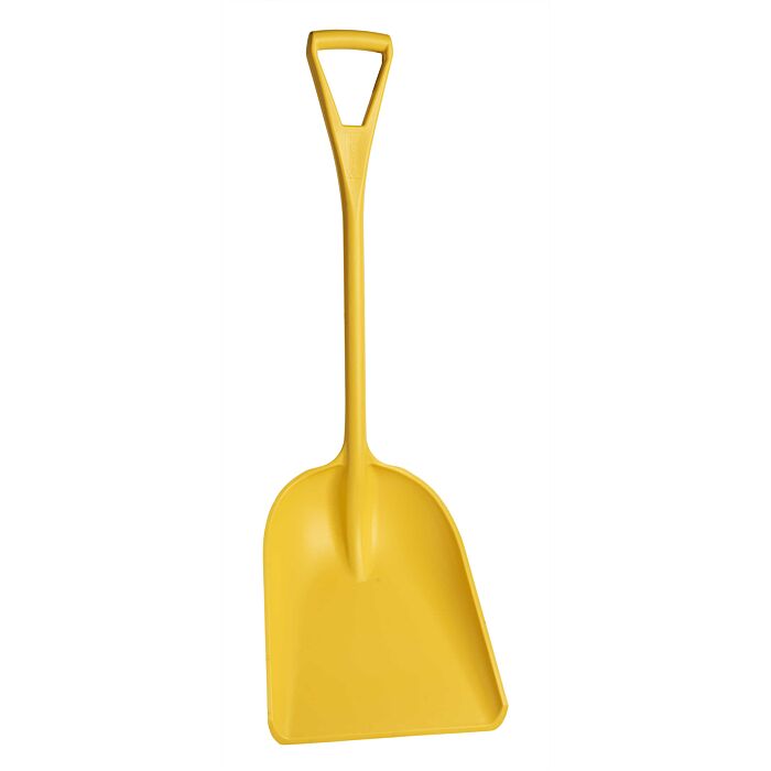 One-Piece Shovel with 14" Blade, Yellow- 1 Each