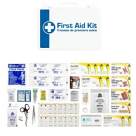 Ontario WSIB Level 1 Deluxe First Aid Kits, 6-15 People, Metal Box- 1 Each