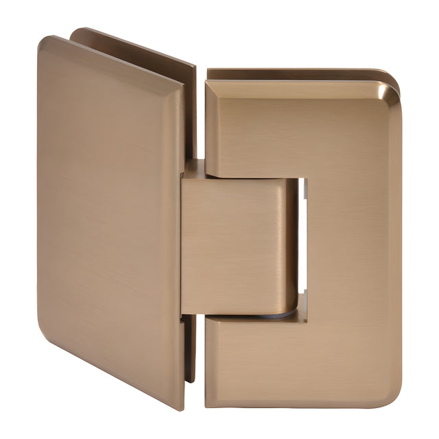 CRL Dark Brushed Bronze Cologne 045 Series 135º Glass-to-Glass Hinge