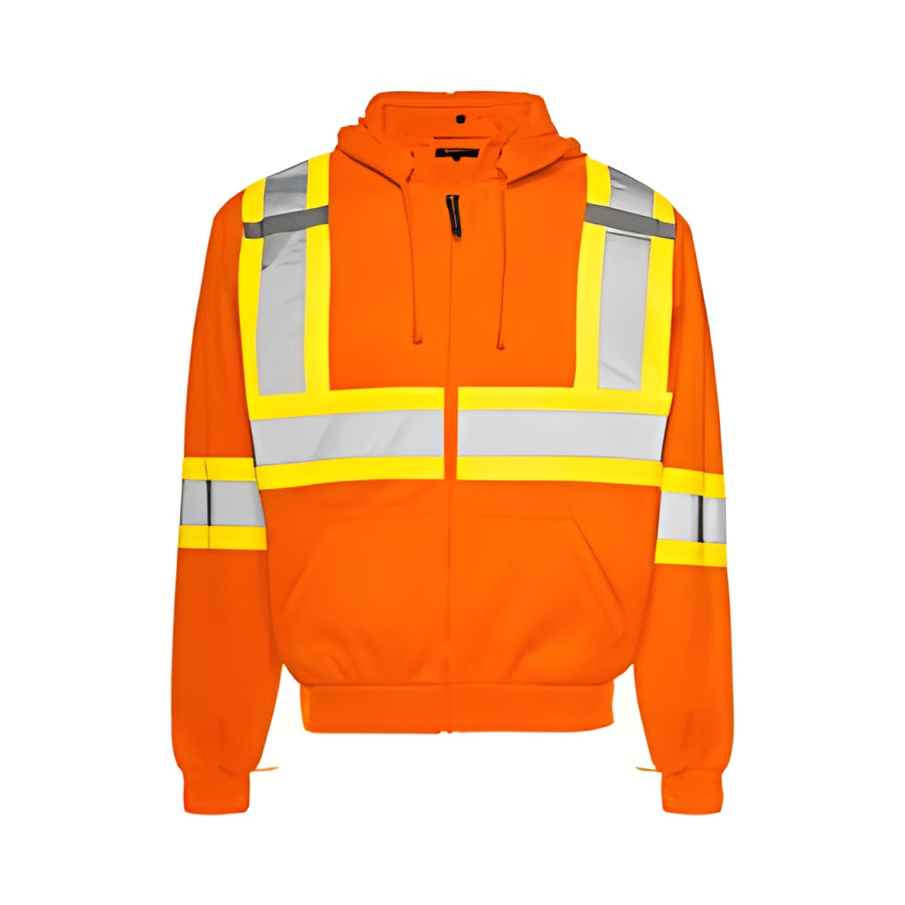 Hoodie with Detachable Hood 4" RT, Orange, Medium- 1 Each