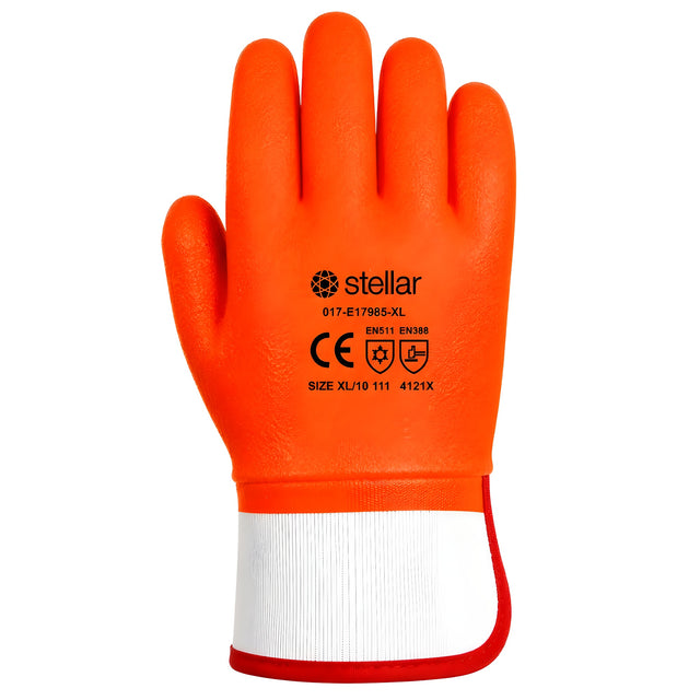 PVC Gloves, Insulated, Band Top – 12 Pairs/Bag