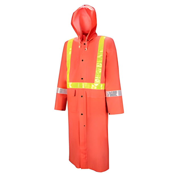 601 Tornado Traffic Rain Coat, Orange, Large- 1 Ea