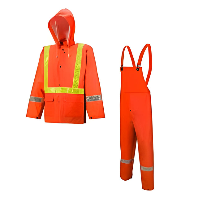 401 Tornado Traffic Rain Suit, Orange, 4XL – 1 Ea
