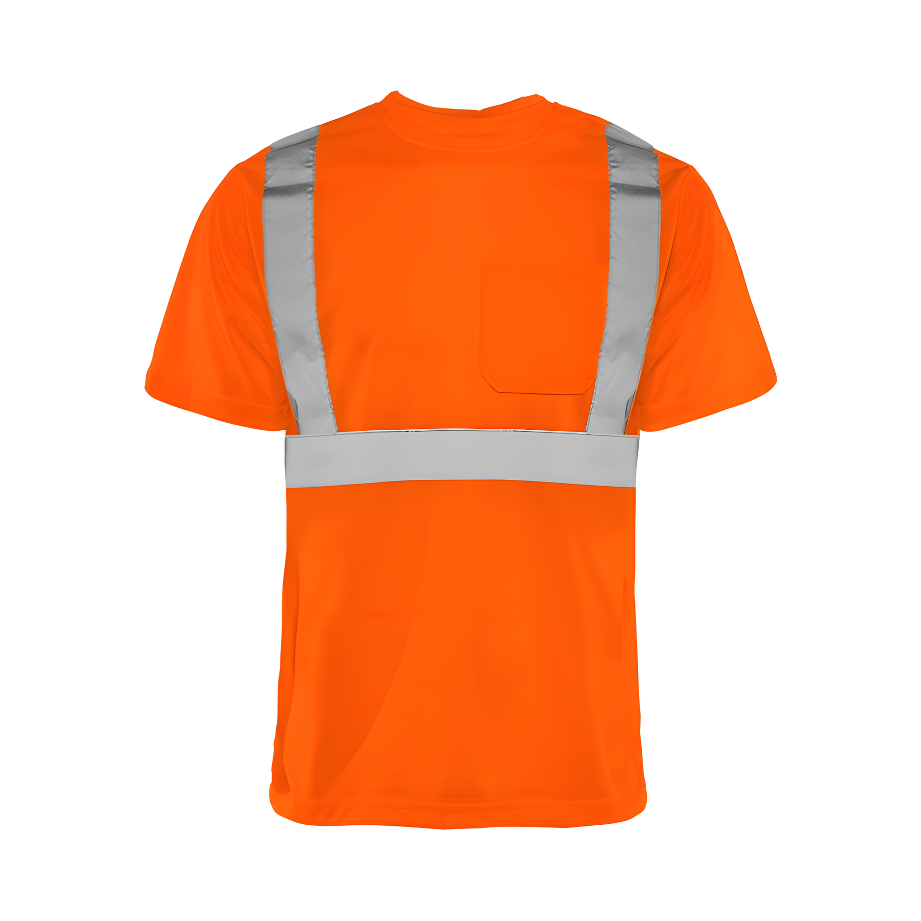 Short Sleeved Traffic T-Shirt, Polyester, Orange, 2" Reflective Tape, 2X Large- 1 Each