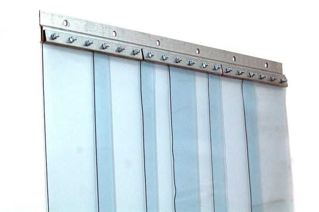 PVC Strip Curtain (for low temp), 12" W, 0.120" Thick, 200' Long- 1 Roll
