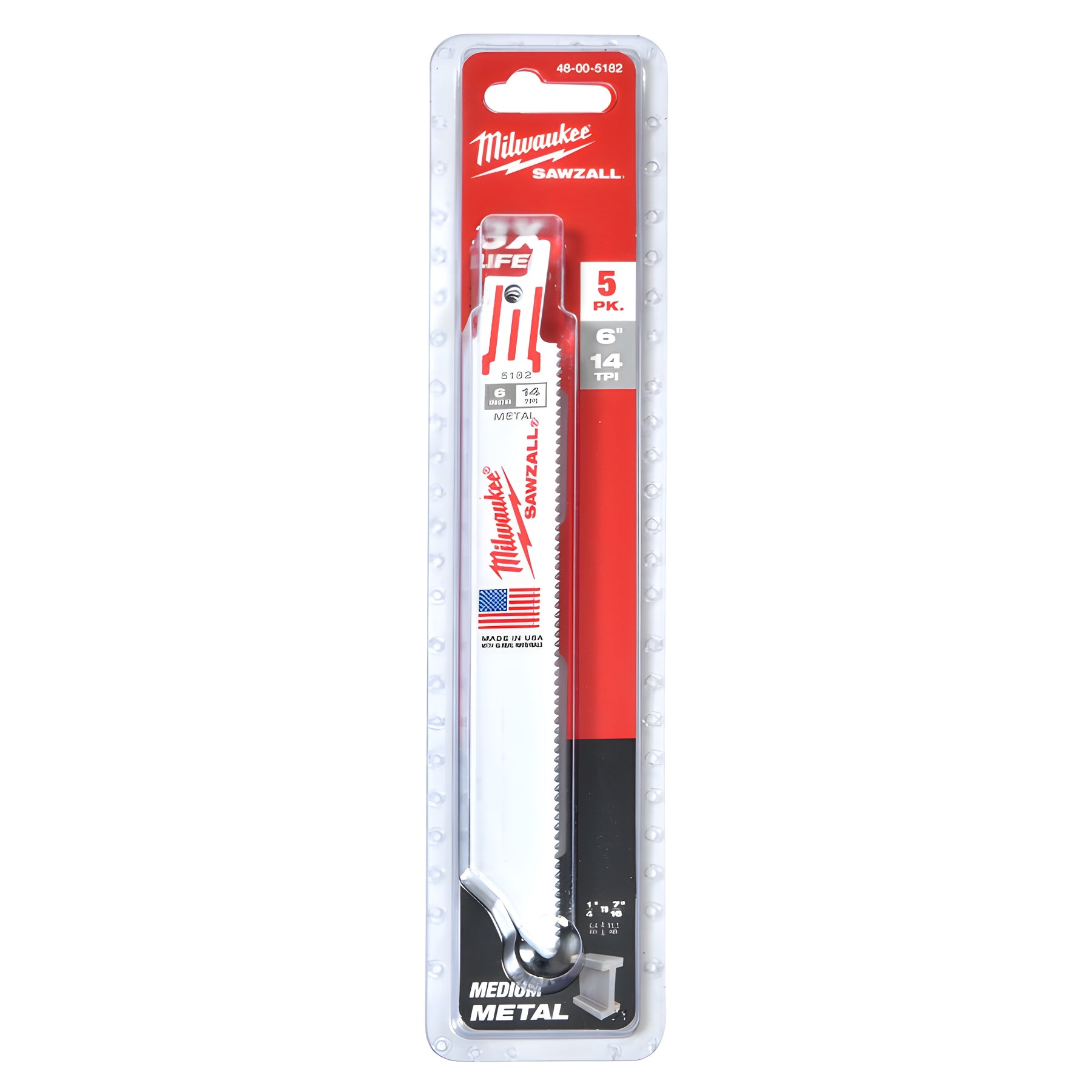 CRL Milwaukee® 6" Long 14 Teeth Per Inch Sawzall® Blade