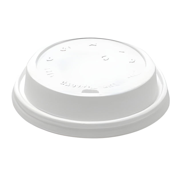 Paper Cup Dome Lids for 4 oz cups, White – 1,000/Case