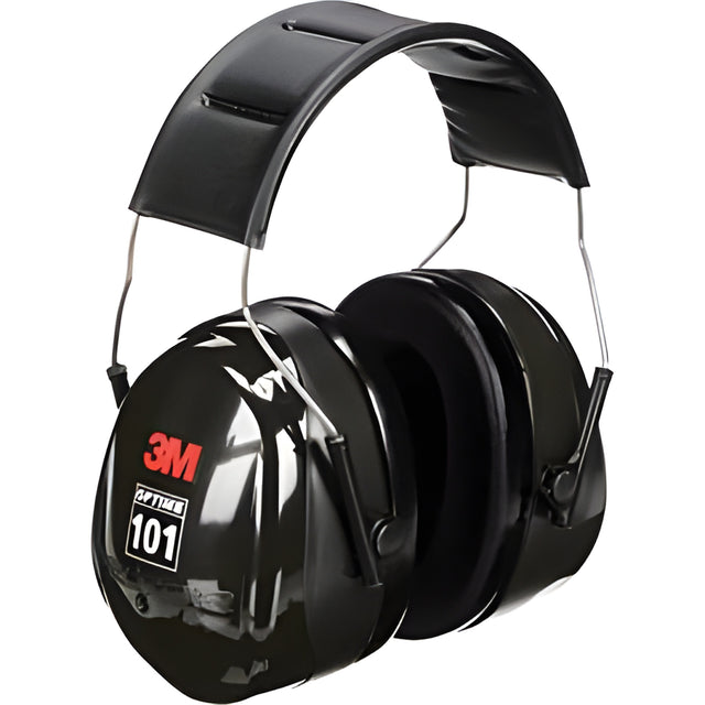 Peltor Optime 101 Series Earmuffs, Headband, 27 NRR dB