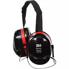 Peltor Optime 105 Series Earmuffs, Neckband, 30 NRR dB - 1 Each