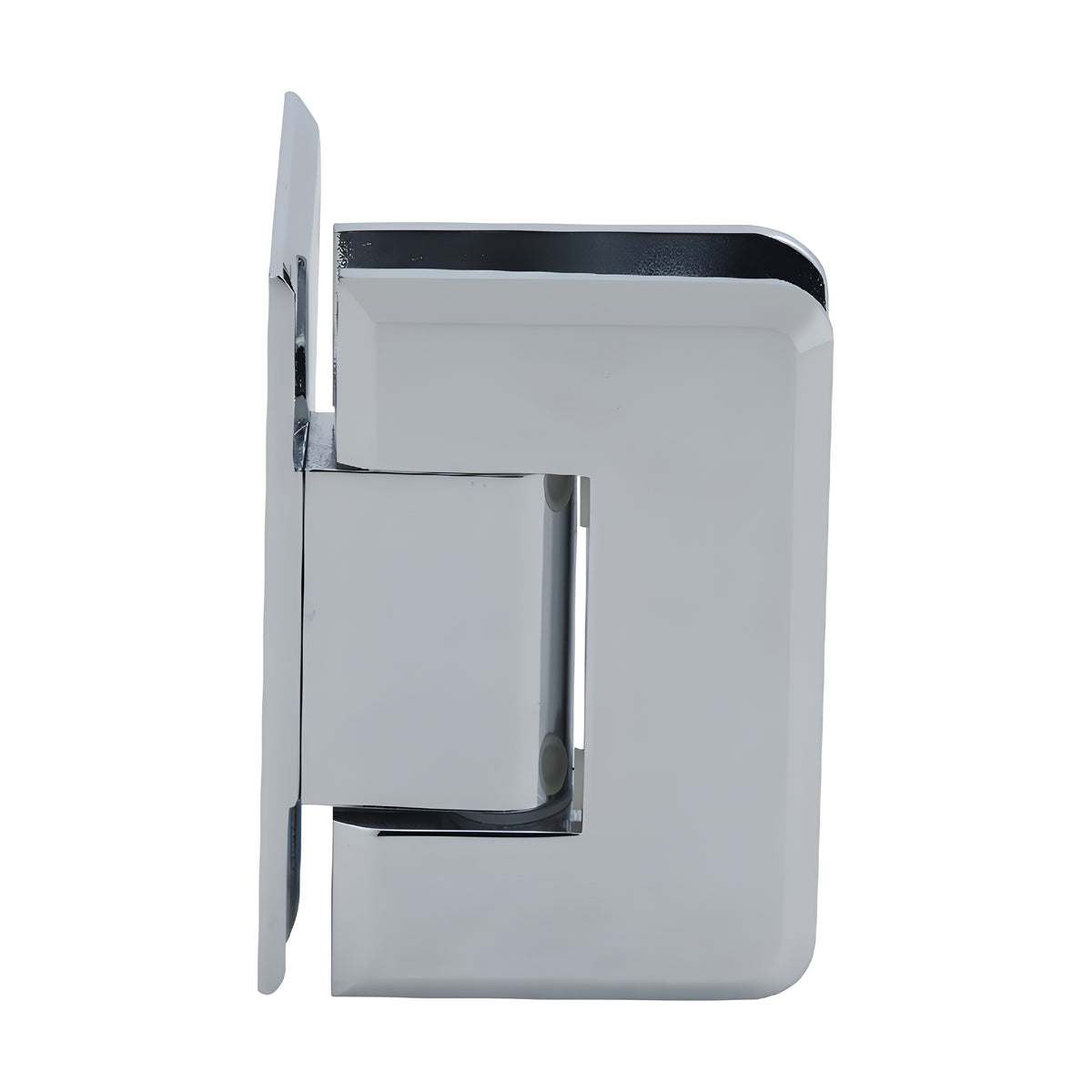 CRL Polished Chrome Pinnacle 044 Series Wall Mount Offset Back Plate Hinge