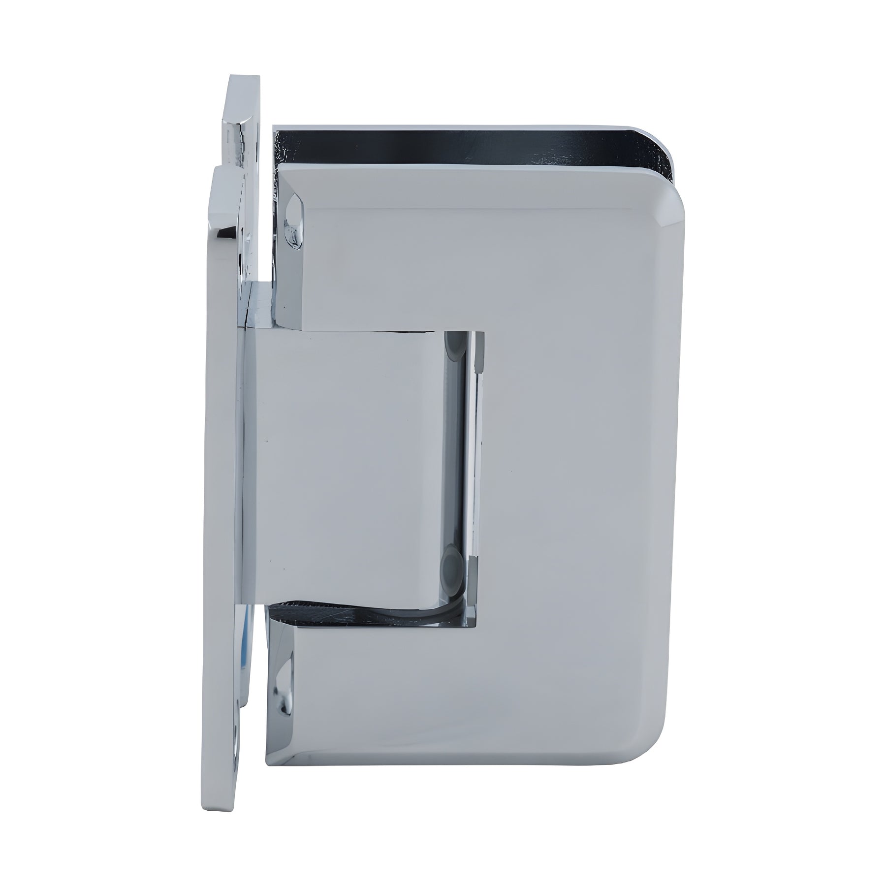 CRL Polished Chrome Pinnacle 537 Series 5 Degree Pre-Set Wall Mount 'H' Back Plate Hinge