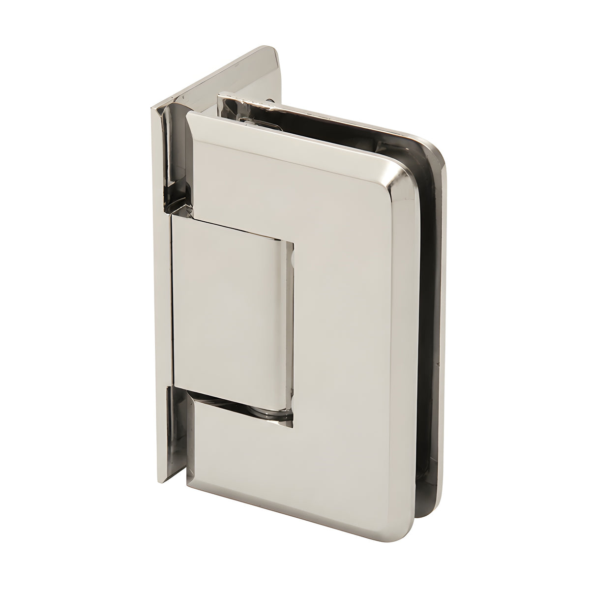 CRL Polished Nickel Pinnacle 044 Series Wall Mount Offset Back Plate Hinge