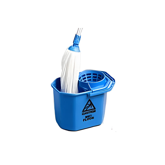 Plastic Bucket with Cone Wringer, Blue, 12L- 1 Ea