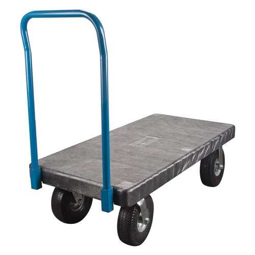 Plastic Platform Truck, 30 x 60- 1 Ea