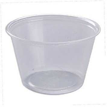Plastic Portion Cup, Clear, 4 oz- 2,500 / Case