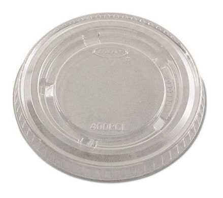 Plastic Portion Cup Lids, Clear, for 1.5 oz- 2,500 / Case