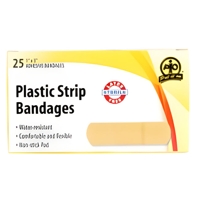 Plastic Strip Bandage, Large, 7.5 x 2.5cm – 25/Box
