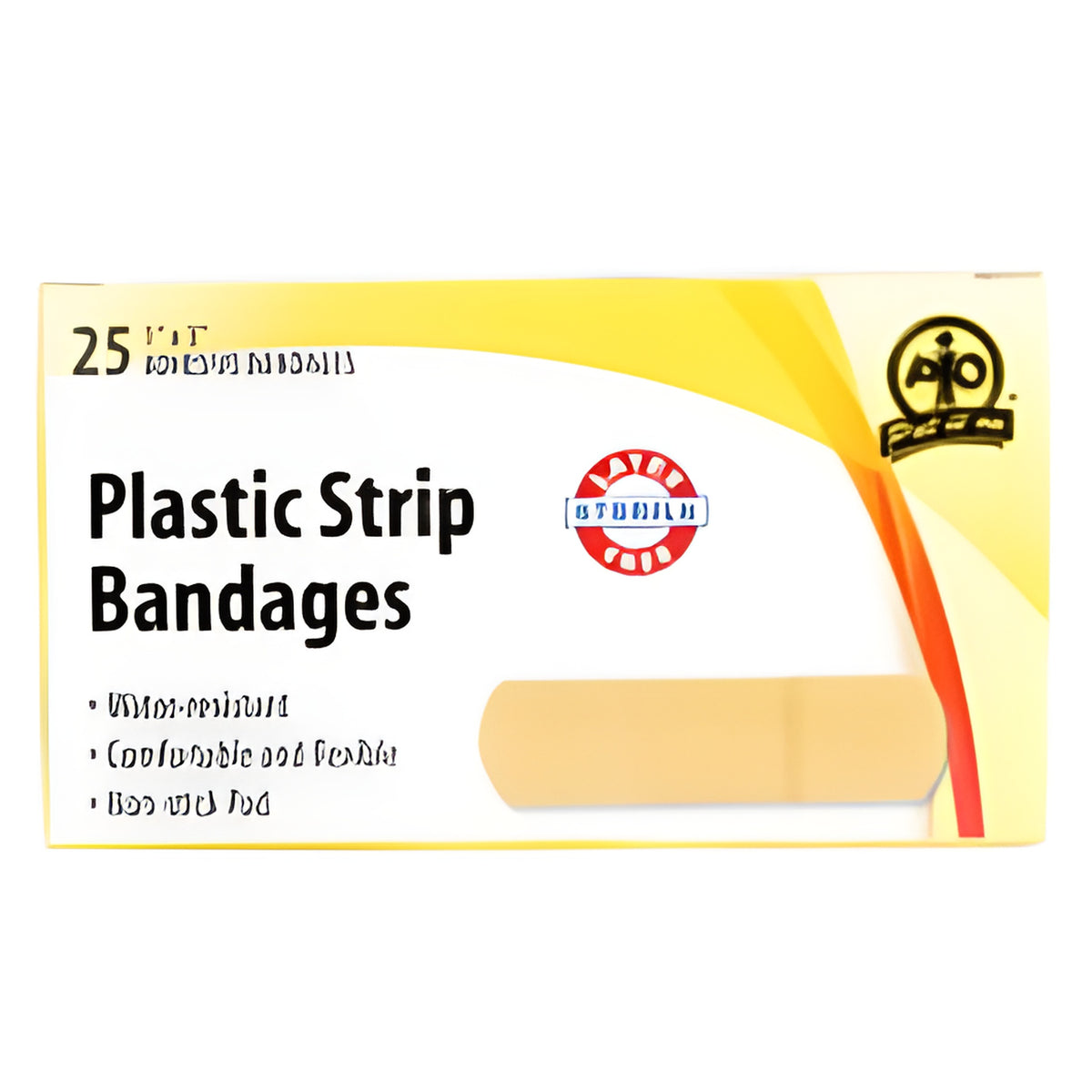 Plastic Strip Bandage, Large, 7.5 x 2.5cm- 25 / Box