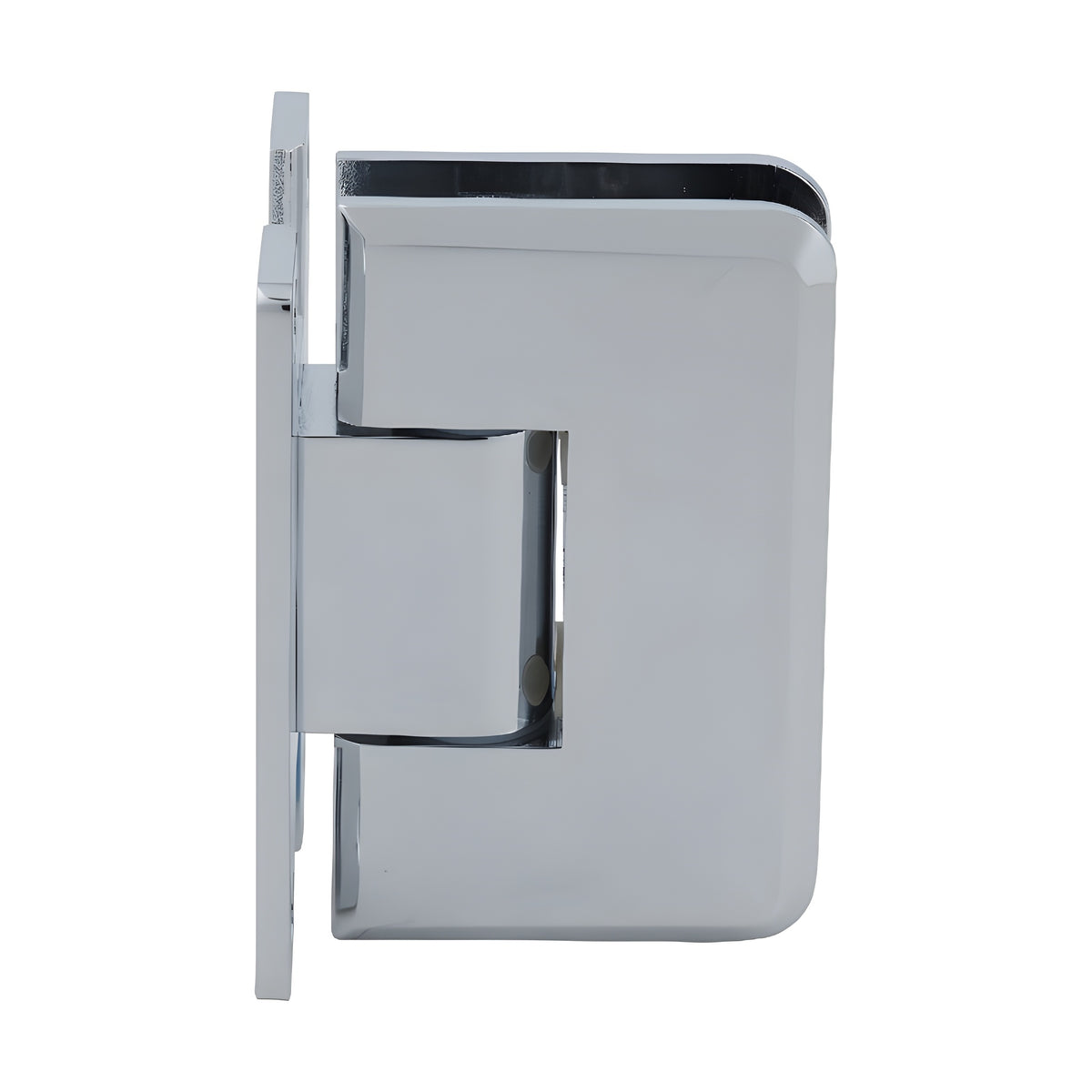 CRL Polished Chrome Plymouth Series Wall Mount 'H' Back Plate Hinge