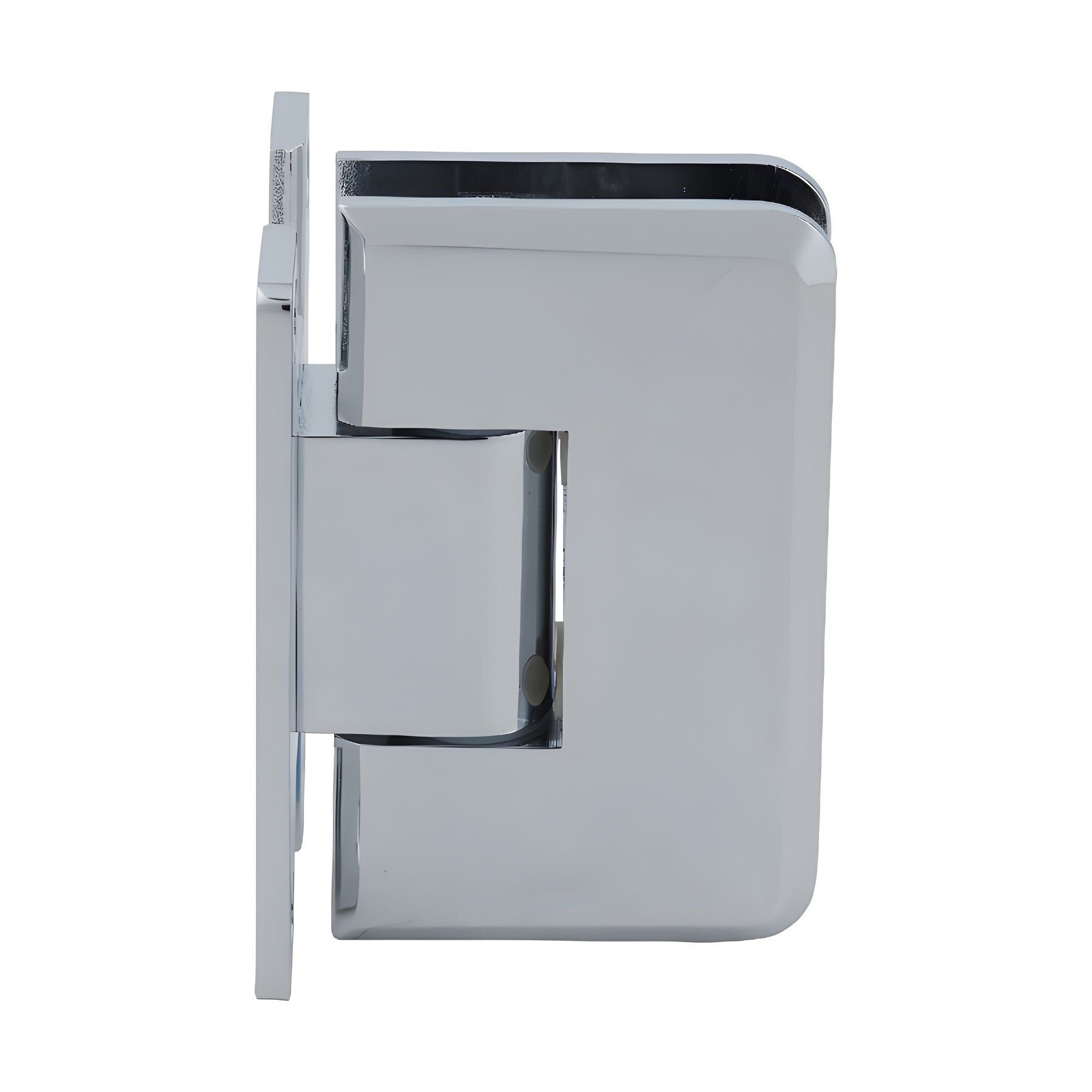 CRL Polished Chrome Plymouth Series Wall Mount 'H' Back Plate Hinge
