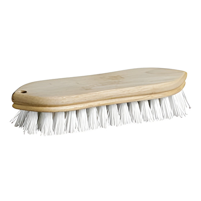 Pointed Hand Scrub, White Poly Fibre Bristles, 9" – 12/Case