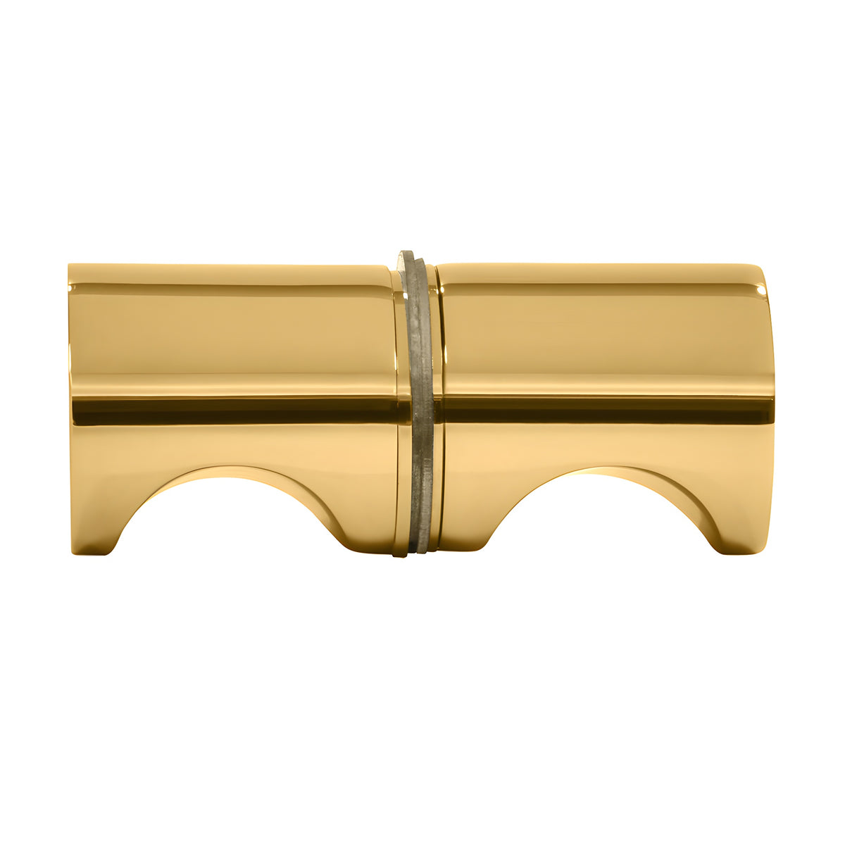 CRL Polished Brass Back-to-Back E-Z Grip Style Knobs