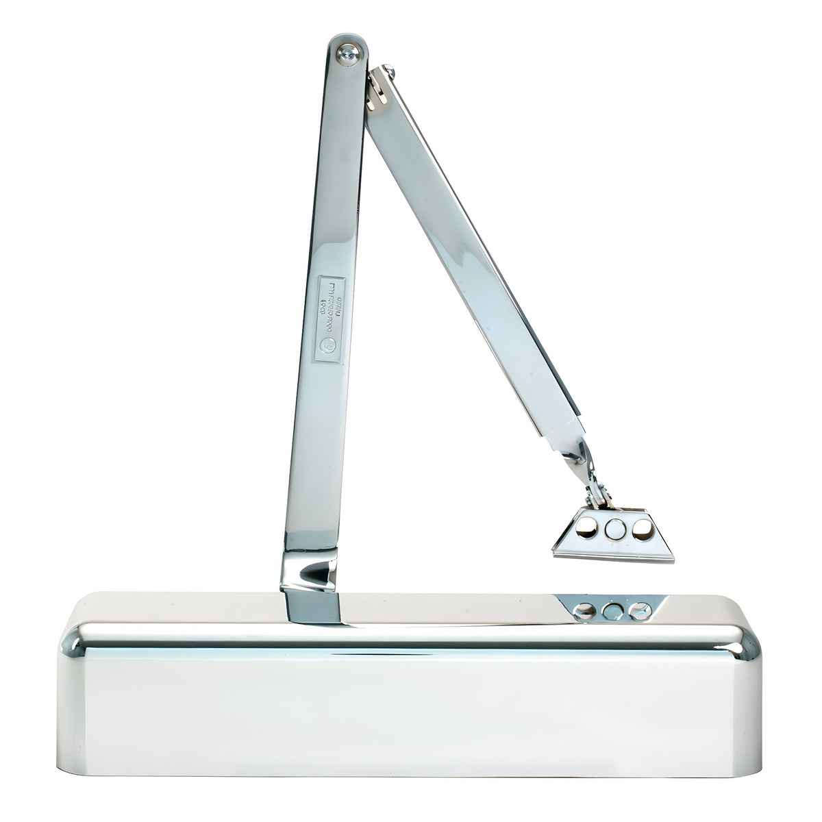 CRL Polished Chrome Adjustable Spring Power Size 1/2 to 4 Surface Mount Door Closer