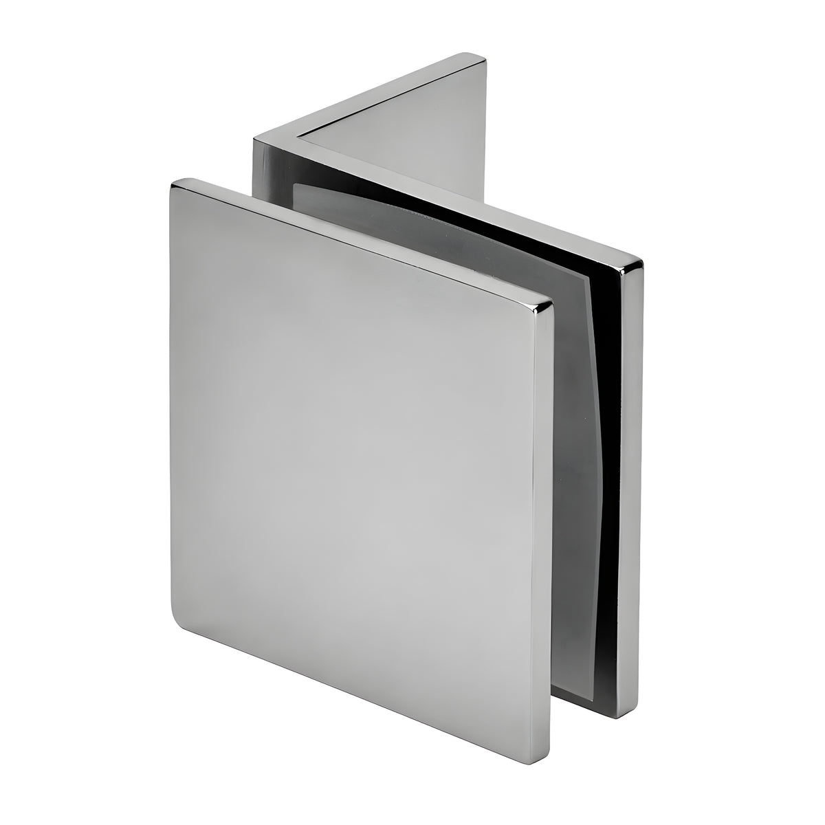 CRL Polished Chrome Fixed Panel Square Clamp With Small Leg