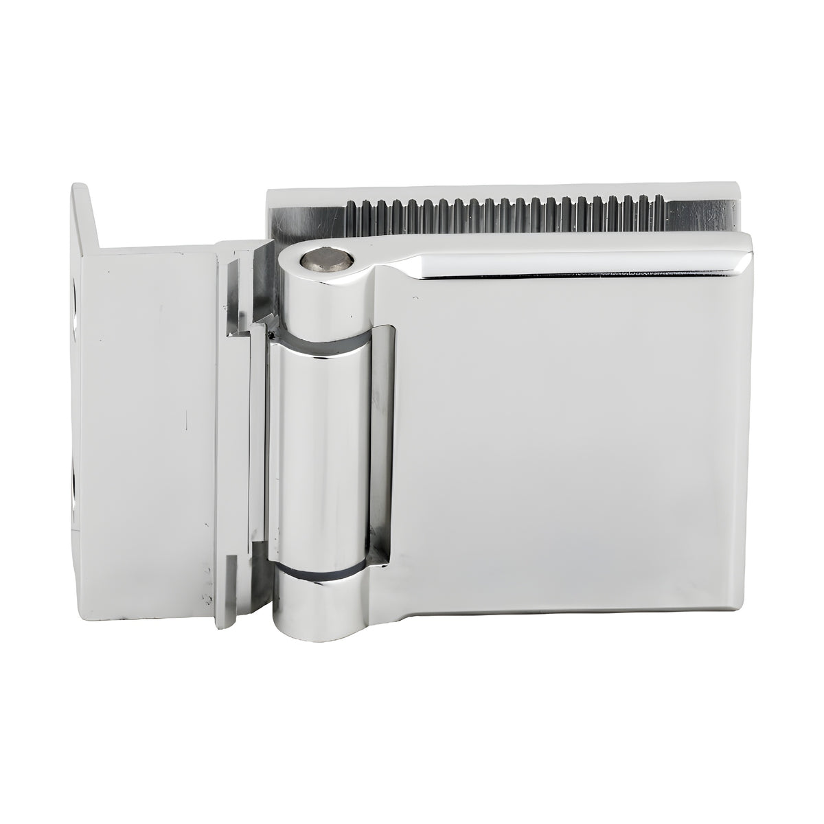 CRL Polished Chrome Mini Hinge - 'L' Plate Style