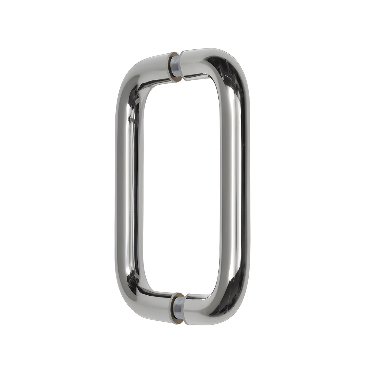 CRL Polished Chrome 6" Back-to-Back Solid Brass 3/4" Diameter Pull Handles Without Metal Washers
