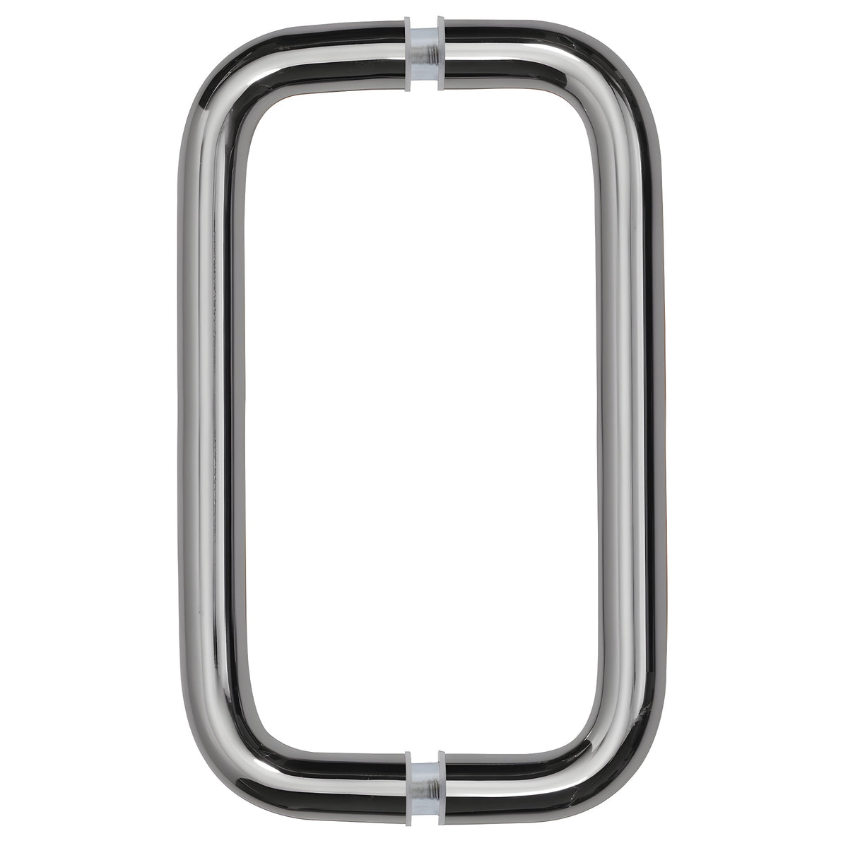 CRL Polished Chrome 8" Back-to-Back Solid 3/4" Diameter Pull Handles Without Metal Washers