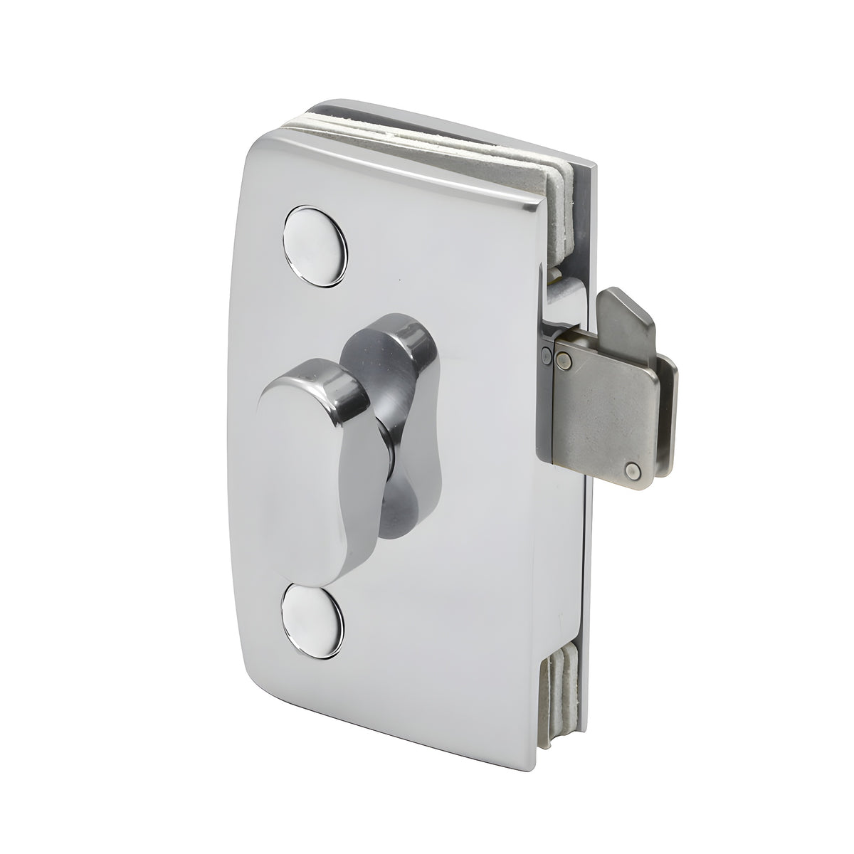 CRL Polished Chrome Sliding Glass Door Lock with Indicator for 5/16" to 1/2" Glass