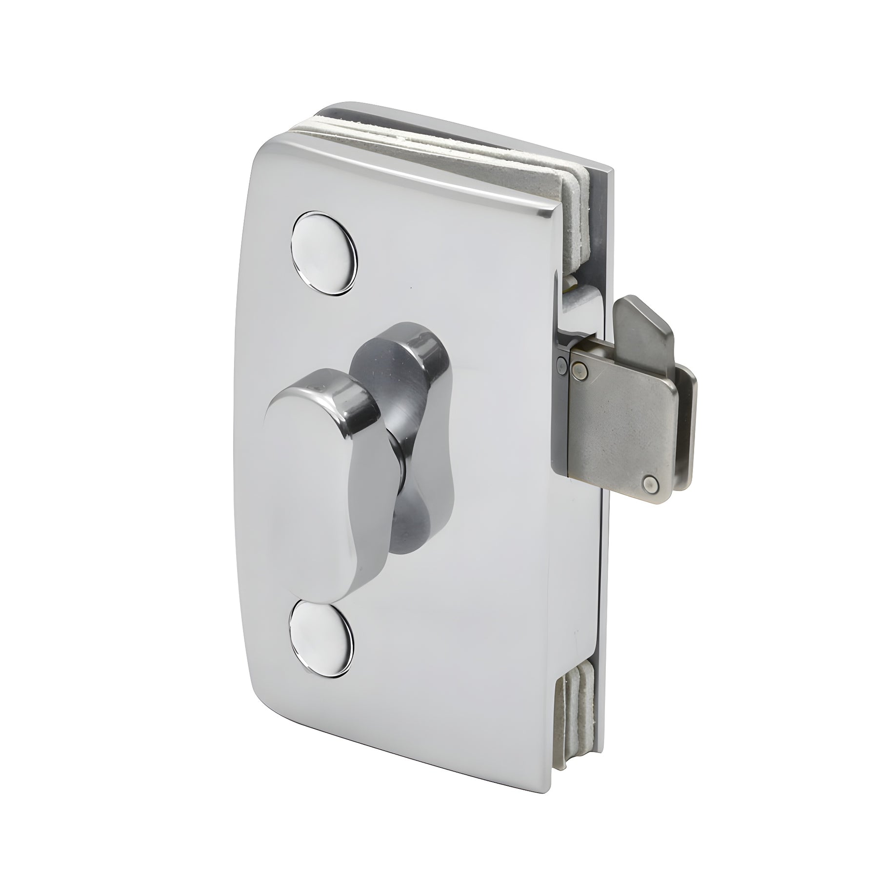 CRL Polished Chrome Sliding Glass Door Lock with Indicator for 5/16" to 1/2" Glass